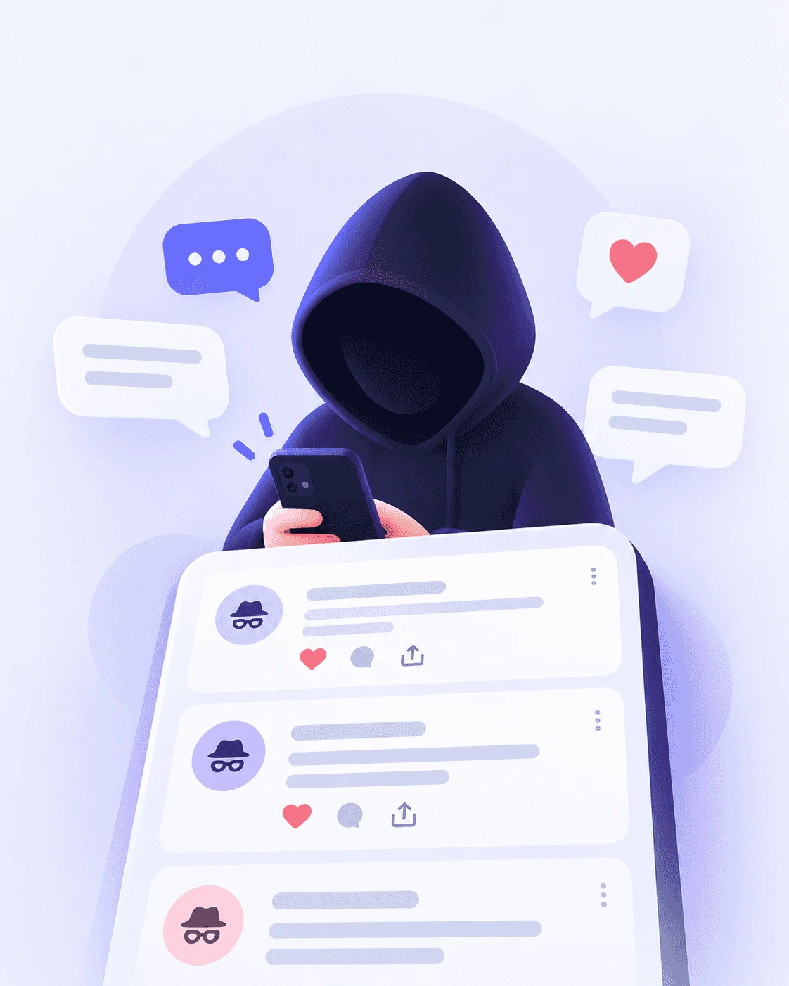 IncogniTalk anonymous social network