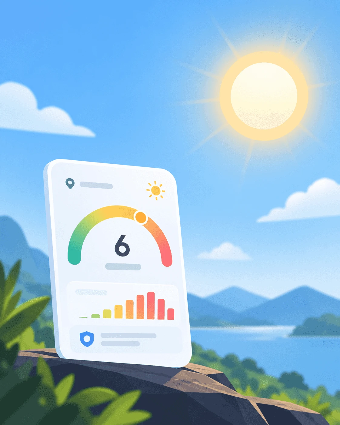 SolarGuard real-time UV radiation dashboard